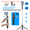 Option 3, variant on Extendable 1708mm Selfie Stick Tripod with Fill Light & Detachable Bluetooth Remote, 360 °   Rotatable Phone & Camera Mount Stand for Vlog Live Streaming Outdoor Travel Photography