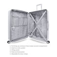 thumbnail image 4 of iFLY Volt 28" Expandable Hardside Spinner Checked Luggage, Silver, 4 of 7