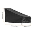 thumbnail image 2 of Cubierta para cortadora de césped Uxcell, 75"L x 19"W x 39"H, cubierta impermeable para exteriores, negra, 2 of 5