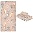 thumbnail image 7 of Colorful Butterfly Bath Towel Set of 3, Highly Absorbent & Soft Bathroom Towels Set Quick Dry Towels Set for Bathroom Spa Beach (1 Bath Towels, 1 Hand Towel, 1 Washcloth) Washcloth Gift, 7 of 7