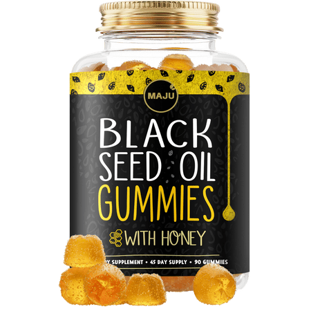 Maju Superfoods Black Seed Oil Gummies 500mg Berry 90 Count