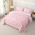 thumbnail image 3 of Erosebridal Leopard Animal Print Twin Quilt Set for Girls, Modern Fashion Style Twin Coverlet Set, 2-Piece, 3 of 7