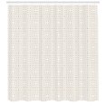 thumbnail image 3 of Geometric Shower Curtain, Harmonic Concentric Square Formed by Dashed Lines in Ship-Shaped Layout, Fabric Bathroom Set with Hooks, 69W X 70L Inches, Pale Brown and White, by Ambesonne, 3 of 3
