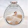 thumbnail image 4 of NANA Jewels 2ct Pure Brilliance Zirconia Halo Engagement Ring-Round Cut-Morganite-5.5, 4 of 7