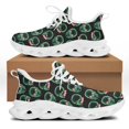 thumbnail image 1 of Yikeluo Zapatos planos con diseño de calavera médica para mujer, zapatillas informales con plataforma, ligeras, con cordones, de malla, para niñas, 1 of 6