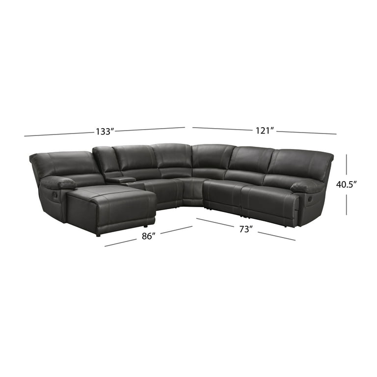 Carrington 6 Piece Sectional Sofa Baci Living Room
