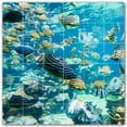 thumbnail image 1 of Picture-Tiles.com: Coral Ceramic Tile Wall Mural WAL500424-66M. 36"W x 36"H using (36) 6" x 6" Ceramic Tiles-Satin Finish, 1 of 3