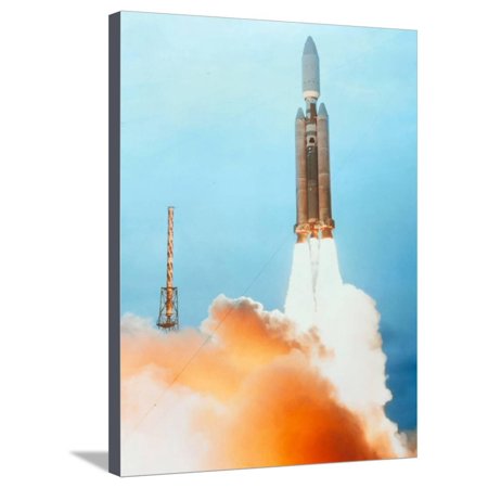 Titan Rocket - Launch of a Titan IV Rocket Stretched Canvas Print Wall Art By Lockheed Martin