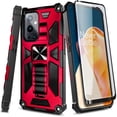 thumbnail image 5 of OnePlus 9 Pro 5G Phone Case with Screen Protector (Soft 3D Full Coverage), Nagebee Full-Body Protective Shockproof [Military-Grade], Built in Kickstand, Heavy-Duty Durable Case (Red), 5 of 5