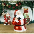 thumbnail image 2 of Kearding Estatua en miniatura exquisita Claus Papá Noel resistente al desgaste Papá Noel muñecas figuritas de resina adornos para el Interior, 2 of 6