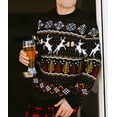 thumbnail image 4 of Tipsy Elves Reindeer Cheersing Classic Ugly Christmas Sweater for Men, 4 of 4