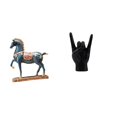 thumbnail image 1 of Escultura Majestuosa De Caballo Con Gesto De Mano, Figura Creativa De Feng Shui Para Escritorio, Sala De Estar, Estantería, Apartamento, Dormitorio, Restaurante, Decoración, 1 of 8