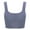 Blue, variant on BadPiggies 4-Pack Women's Comfy Cami Bra Crop Top Wirefree Seamless Yoga Bralette Longline Padded Lounge Bra Pullover Sleep Bras, S/M