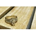 thumbnail image 4 of Lakshya Jewel LLC Marquise Cut CZ Wedding Bridal 14k White Gold Finish Ring Set, 4 of 4