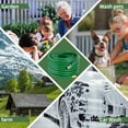 thumbnail image 2 of 100FT 5/8 Heavy Duty Rubber Garden Hose - 200psi Working, 1000psi Burst - Hot/Cold Water - Five-Layered Braiding for Durability - Versatile for Gardening, Agriculture, Construction(Green), 2 of 4