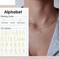 thumbnail image 5 of DESIGNICE Initial Necklaces for Women,Delicate and Layered Gold Necklace for Women,Adds Fashion Sense Letter Necklace for Women,Gold,StyleS, 5 of 6
