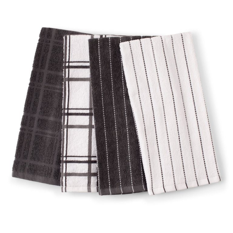 Better Homes & Gardens Fringed Metal Night Kitchen Towels, Set of 2 -  Walmart.com