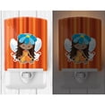 thumbnail image 2 of Caroline's Treasures BB6915CNL Fairy Orange Stripes Ceramic Night Light, 6x4x3", multicolor, 2 of 2