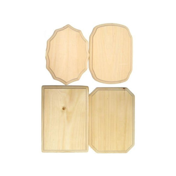 Demis Wood Plaques Bulk Ast 7x9 48pc Com
