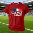 thumbnail image 2 of CONZONE Mens France Soccer T-Shirts Short Sleeve International Football T Shirts for Men Crew Neck Graphic Casual Summer Tee Tops, 2 of 3