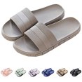 thumbnail image 1 of Hombres/Mujeres Zapatos de baño Zapatillas Verano Cremallera Mulas Interior/Exterior Zapatillas de baño Playa Antideslizante Baño Unisex,Gris,40-41, 1 of 5