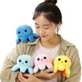 thumbnail image 3 of Sunloudy Jouet en Peluche Pieuvre, Animal en Peluche Réversible pour Adultes Enfants, 3 of 5