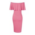 thumbnail image 4 of Pntutb - Camiseta holgada con cuello en V para mujer, cómoda, con estampado de moda, manga farol Pntutb Pntutb-5183, 4 of 6