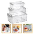 thumbnail image 3 of 3 contenedores organizadores para refrigerador, reutilizables, de plástico, apilables., 3 of 5