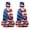American Flag Pattern, variant on XYZCANDO Durable UTV Seat Covers, Set of 4 Piece Waterproof Seat Protectors for Rhino 700 660 450, Elastic Seat Headrest Kits, Deer and Maple Leaf Pattern