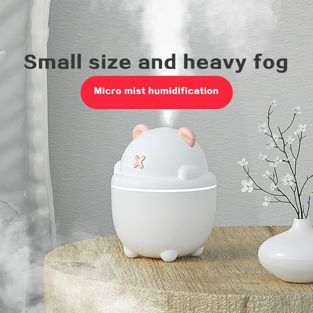 

Cute Bear Nano Spray Colorful Light Lasting Silent Car Household Humidifier