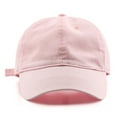 thumbnail image 1 of Aocisk Splice Hat Adjustable Washed Hole Casual Unisex Denim Baseball Visor Cap Pink One Size, 1 of 2