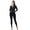 Black, variant on Julia by LoveJ Women's Seamless Zip-Up Hoodie Jacket & Leggings Set (2-Piece), Gray, L/XL