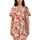 thumbnail image 1 of Fotbe Dragonfly Mushroom Conjunto de Pijama Estampado para Mujer, 2 Piezas, Ropa de Dormir con Camiseta de Manga Corta y Shorts Suaves-Small, 1 of 6