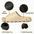 thumbnail image 3 of BERANMEY Cloud Slippers for Women and Men Soft Ultra Cushion Pillow Slide Sandals Summer Beach Shoes with Thick Sole, 3 of 9