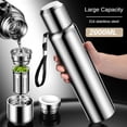 thumbnail image 2 of 2L Tumbler Thermo Bottle Large Capacity Thermal Mug Stainless Steel Thermal Water Bottle Cold And Hot Thermo Cup Vacuum Flask (Silver,1500ML), 2 of 7