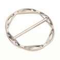 thumbnail image 2 of Eoperou 1 Pc/3 Pcs Women Scarf Ring - Zinc Alloy Shirt Clips Twist Tee Knot Ring T-Shirt Ties Dress Clips Clothing Clip for Shirt Scarf, 2 of 8