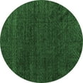 thumbnail image 1 of Ahgly Company Indoor Round Oriental Emerald Green Modern Area Rugs, 4' Round, 1 of 4
