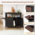 thumbnail image 5 of JOIVI 40-50 Gallon Fish Tank Stand with Hidden Cat Litter Box Cabinet and Cat Perch, Cat Viewing Aquarium Stand with Storage Shelf, 36.2"x20.5" Tabletop, 660 LBS Capacity, Black, 5 of 7