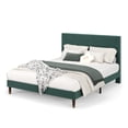 thumbnail image 1 of Kojooin Queen/King Size Platform Bed Frame, Modern Bed Frame with Upholstered Headboard and Strong Metal Slats Support, No Boxing Spring Needed, Easy Assembly, 1 of 7