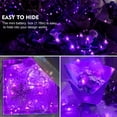 thumbnail image 4 of Cadena de luces AIKEI de 7 pies, 20 LED, impermeables, color morado, paquete de 24, 4 of 6