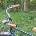 thumbnail image 3 of Empuñadura de bicicleta, empuñaduras de manillar de scooter, revestimiento de espuma/espuma de goma o aspecto retro de cuero de imitación Feliz Sencillez, 3 of 5