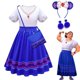 thumbnail image 1 of Disney Mirabel Princess Dress Suit Charm for Girls Cosplay Carnival Birthday Party Children Encanto Costume and Bag3-4T (110) Gao Jinjia LED, 1 of 2
