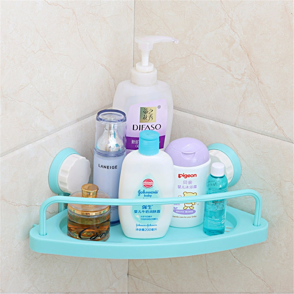 Suction Cup Triangle Storage Shelves Rack Bath Corner Suction Shelf