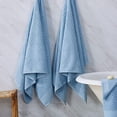 thumbnail image 3 of Simpli-Magic 100% Organic Cotton Luxury Bathroom Towel Set for Hotel & Spa, 8-Piece, Blue, 3 of 4