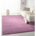 thumbnail image 2 of SAFAVIEH August Carlene Solid Plush Shag Area Rug, Pink, 5' x 5' Square, 2 of 8