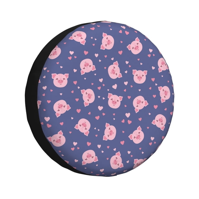 Balery Cute Pig Cubiertas para Neumáticos - Protector Resistente para Neumáticos de Camioneta, SUV, Remolque, Camper y RV-16 inch