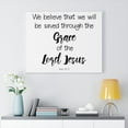 thumbnail image 2 of Scripture Walls  Grace Of The Lord Jesus Acts 15:11 Bible Verse Canvas Christian Wall Art Ready to Hang Unframed, 2 of 5