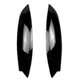 thumbnail image 2 of 6x Bright Black Headlights Eyebrows Eyelids Cover Eyelash Head Light Lamp Stickers for Golf 5 R32 MK5 2005 2006 2007, 2 of 7