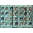 thumbnail image 1 of Ahgly Company Indoor Rectangle Persian Light Blue Traditional Area Rugs, 8' x 12', 1 of 4