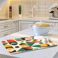 thumbnail image 6 of Yayeee Dish Drying Mat for Kitchen Counter 16"x18" Microfiber Absorbent Pad, Beige Geometric, 6 of 7